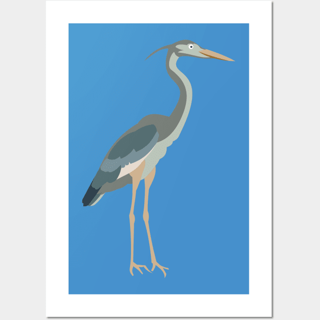 Heron Wall Art by evisionarts